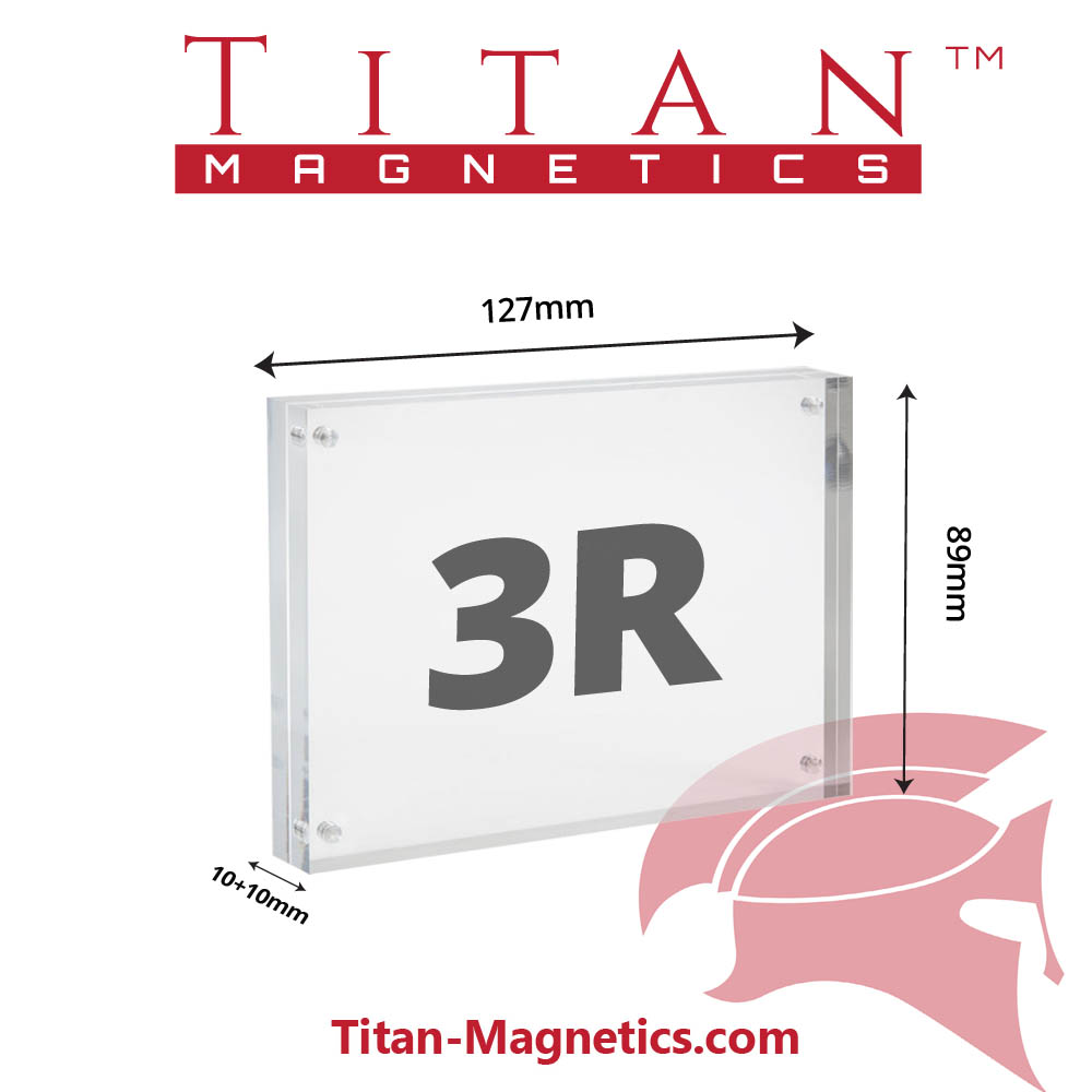 3R Table QR code Holder Magnetic Acrylic Display