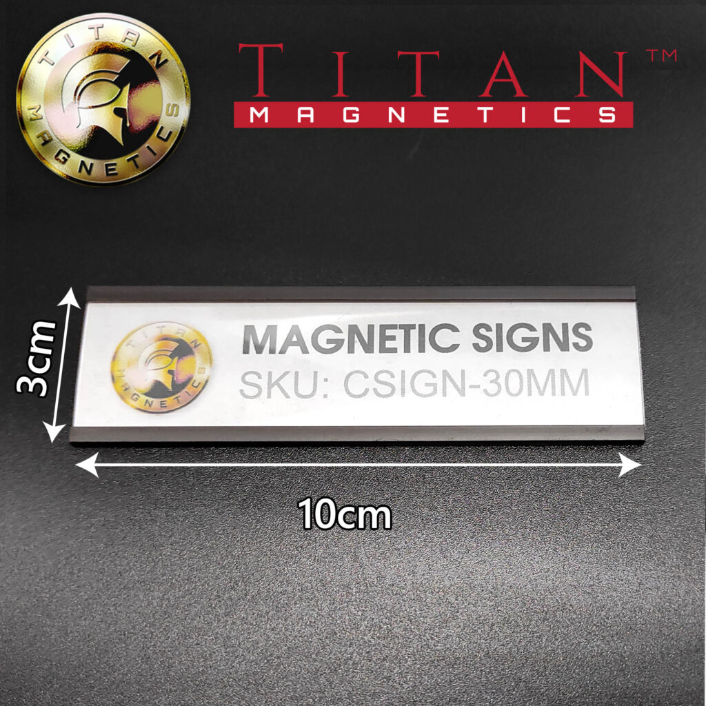 C profile Magnetic Signs 3cm height 10cm length