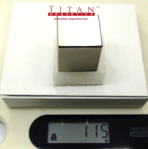 Cube Neodymium Magnet 25mm, N52 - Image 3