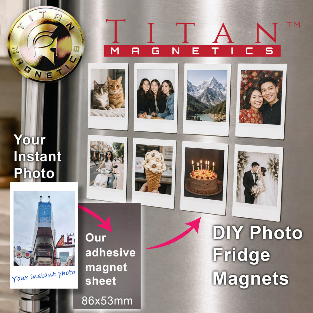 DIY Photo Fridge Magnet Magnetic sheet for instant photos