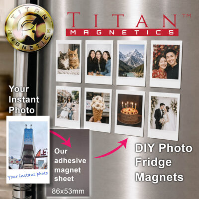 DIY Photo Fridge Magnet Magnetic sheet for instant photos