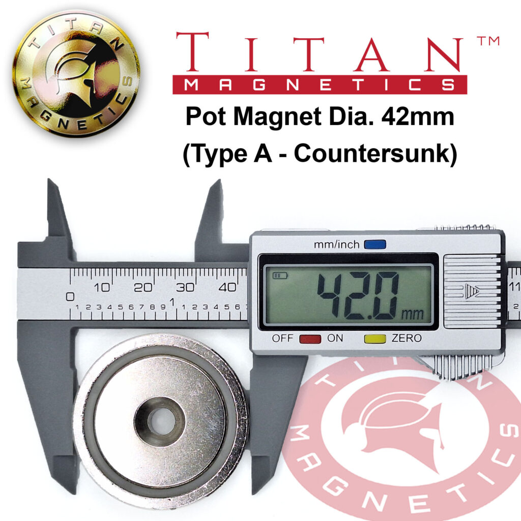 Diameter 42mm Neodymium Mounting Magnet Specs