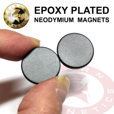 Epoxy Plated Disc Neodymium Magnets D20x3mm Water Resistant