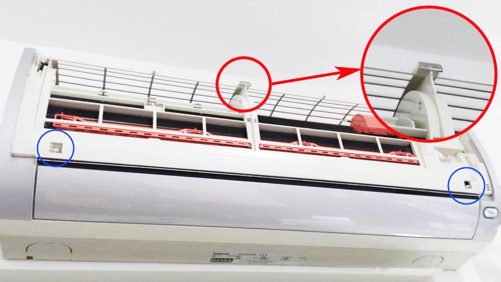 Fix brisé Cover-conditionneur d'air avec des aimants