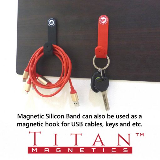 Magnetic Silicon Hook For Cables Keys