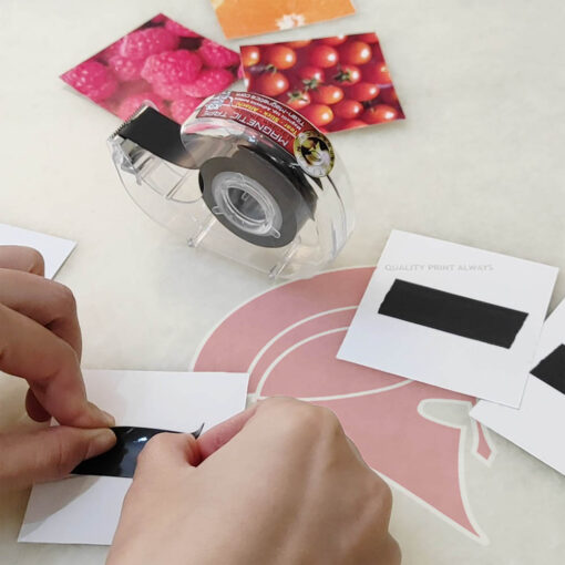 Magnetic Tape With Dispenser for photos