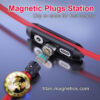 Magnetic USB DATA Cables Plugs Holder