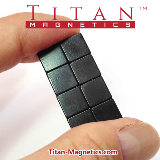 N42 Neodymium Magnets Epoxy Plated 8mm Squares