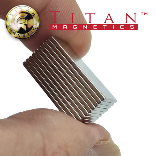 Titan Magnetics Grade N35 Neodymium 20x10x1mm 10pieces Pack